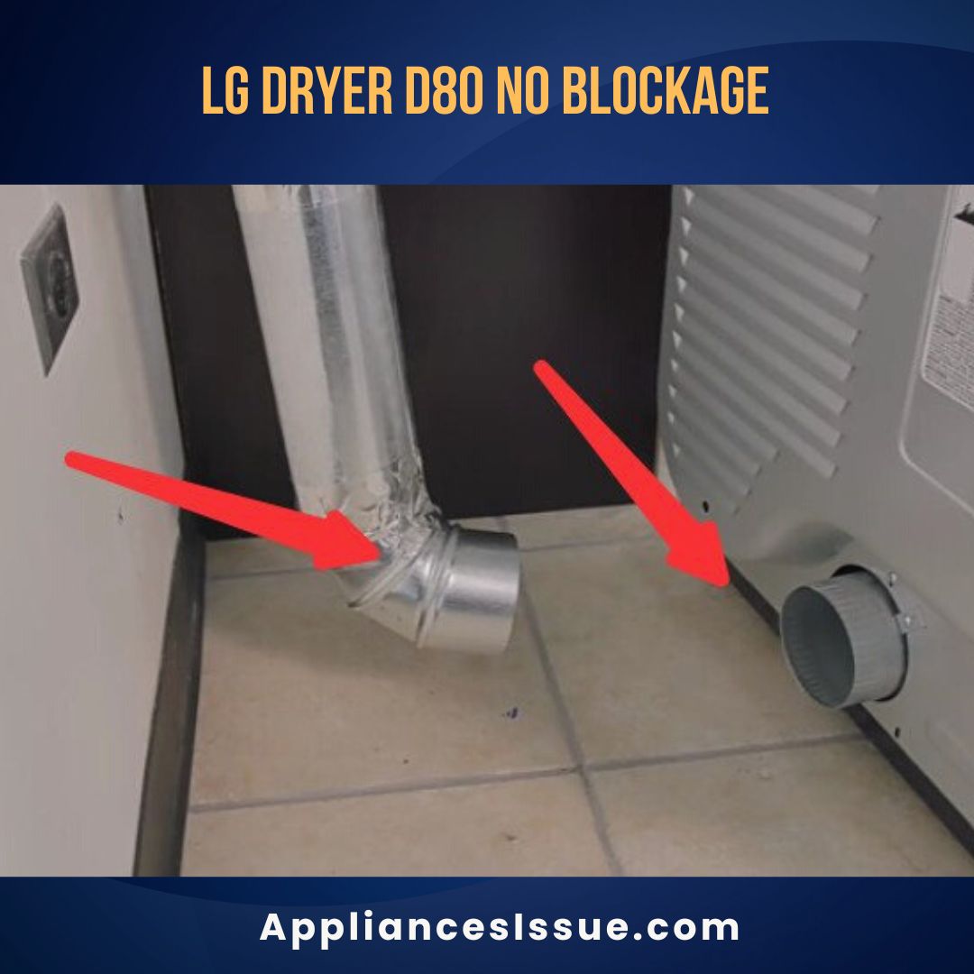 LG Dryer d80 no Blockage