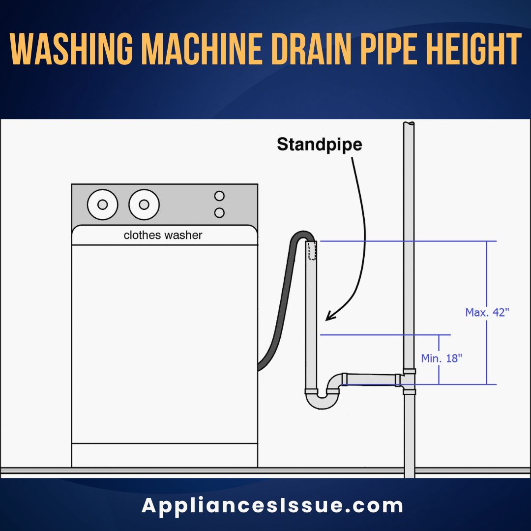 Washing Machine Drain Pipe Height